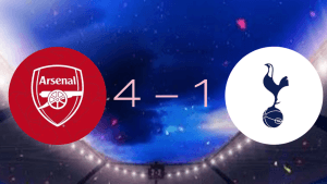 North London Der Dominance: Arsenal Thrash Spurs 4-1 in Commanding Display Better Arsenal Demolish Tottenham 4-1: Eze Hat-Trick Seals North London Der Supremacy